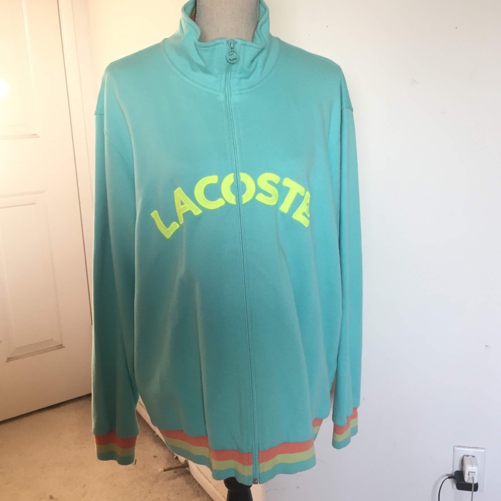 Unique Men’s Lacoste Standup Collar Fleece Jacket